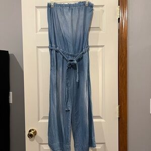 Cloth & Stone Indigo Chambray jumpsuit